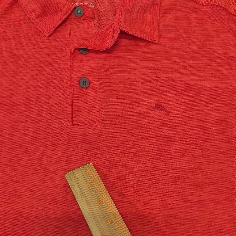 Tommy Bahama IslandZone Polo Shirt Mens XL Red Heather Golf Performance - Picture 8 of 8